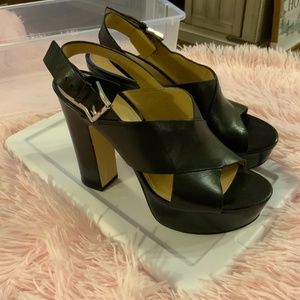 Michael Kors Platform Leather Sandals